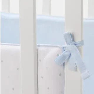 Protector Cuna Reversible Algodón Azul