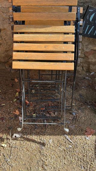 Sedia pieghevole in legno e metallo IKEA