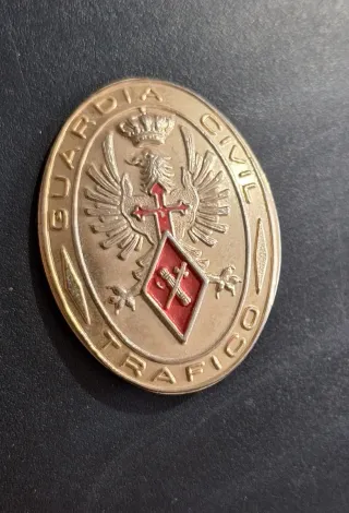 Insignia Guardia Civil Tráfico 1950 post guerra