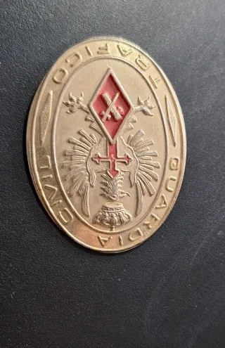 Insignia Guardia Civil Tráfico 1950 post guerra