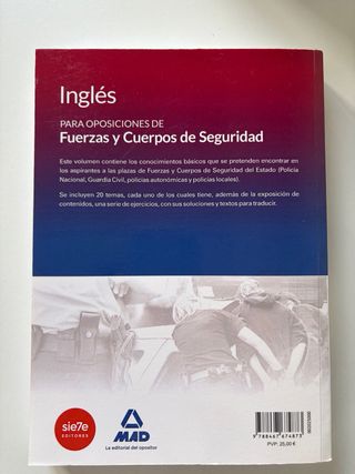 Inglés para oposiciones de Fuerzas y Cuerpos de...