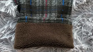 Pantalón de cuadros gris XL