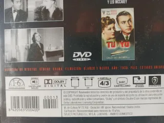 DVD Tú y Yo Love affair 1939
