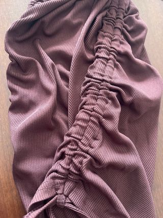 Vestido SHEIN nudo frontal fruncido lateral