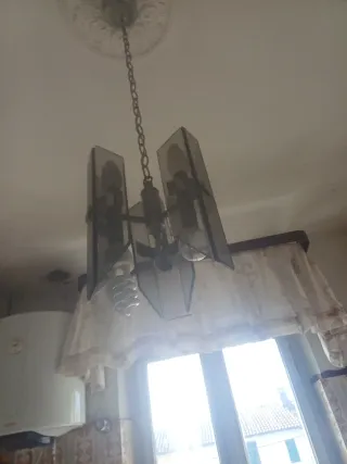 5 lampadari a goccia cristallo trasparente