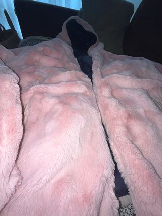 Chaqueta reversible azul y rosa