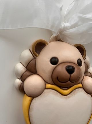 Formella Bimbo Thun Orsetto Teddy con cuore