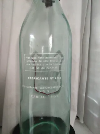 Botella gaseosa IDEAL . F. Ventura. Granollers