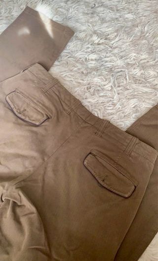 Pantalón marrón largo Massimo Dutti de hombre