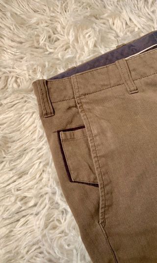 Pantalón marrón largo Massimo Dutti de hombre