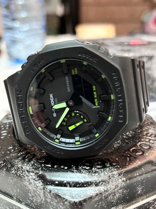 Reloj Casio G-Shock GA-2100 Negro/Verde