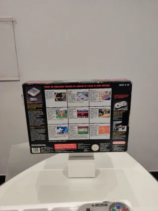 Console Super Nintendo SNES con scatola + 3 giochi