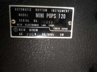 Caja de Ritmos Korg Mini Pops + Pedal