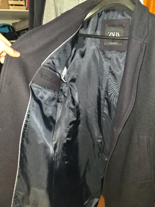 Abrigo Zara Azul Marino