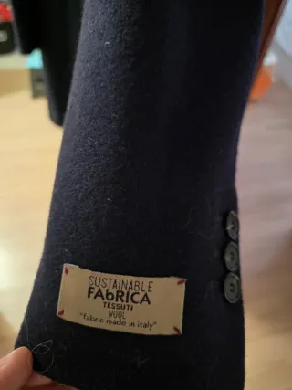 Abrigo Zara Azul Marino