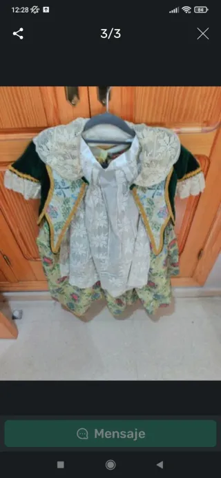 Traje de época para hogueras