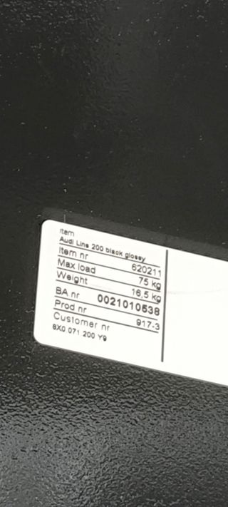 Baúl portaequipajes Audi Negro