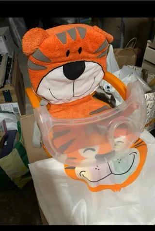 Trona portátil para bebé diseño tigre