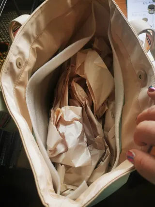 Bolso Joe&M.joe Beige Multicolor Nuevo