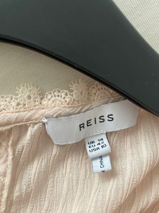 Blusa Reiss sin mangas rosa palo T42
