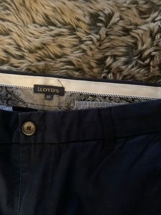 Pantalones chinos hombre azul