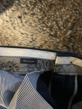 Pantalones chinos hombre azul