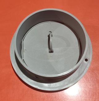 Salida de aire orientable gris Ø60mm