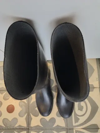 Botas de lluvia negras talla 38