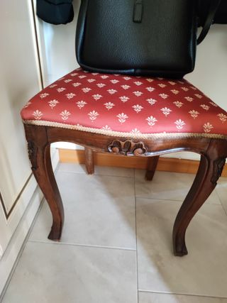 2 Sedie Antiche Legno Vero