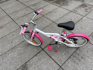 Bicicleta infantil B'Twin 16 rosa