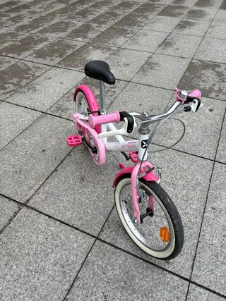 Bicicleta infantil B'Twin 16 rosa