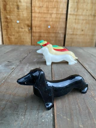 6 Perros Salchicha de  Colores años 60