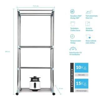 Armário Secador de Ropa Portátil -Ubicación Lisboa