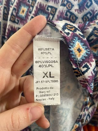 Camicia donna fantasia geometrica Taglia XL