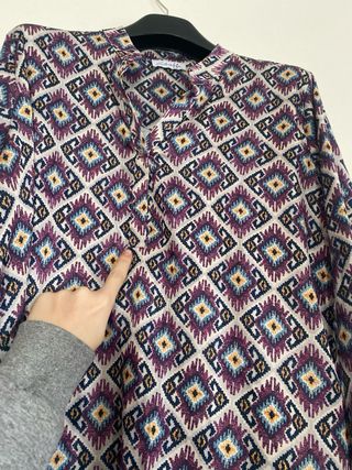 Camicia donna fantasia geometrica Taglia XL