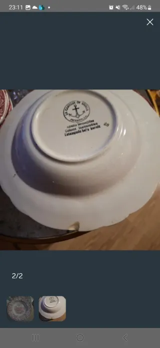 9 Platos La Cartuja de Sevilla, 5 llanos 4 hondos