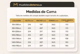 Cama abatible juvenil 90 Nova