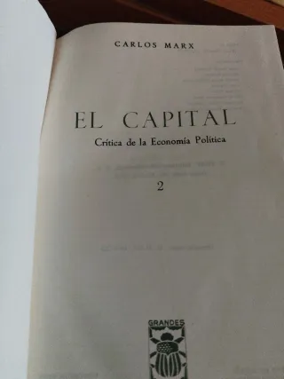 Libros EL CAPITAL CARLOS MARX