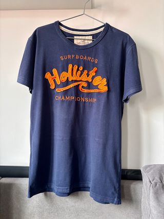 Camiseta Hollister Azul Surfboards Championship