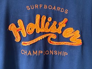 Camiseta Hollister Azul Surfboards Championship