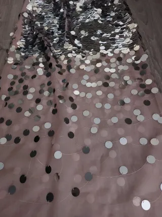 Vestido Zara lentejuelas tul Talla S