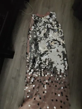 Vestido Zara lentejuelas tul Talla S