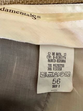 Traje Gris  Marengo Talla 56