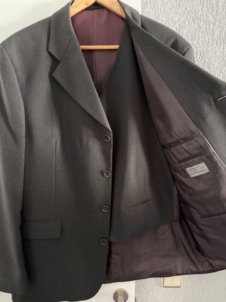 Traje Gris  Marengo Talla 56