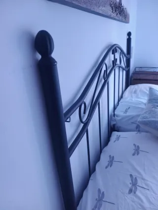 Cabecero Forja Negro Cama 135cm