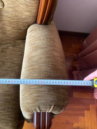 2 Sillones Tela Madera