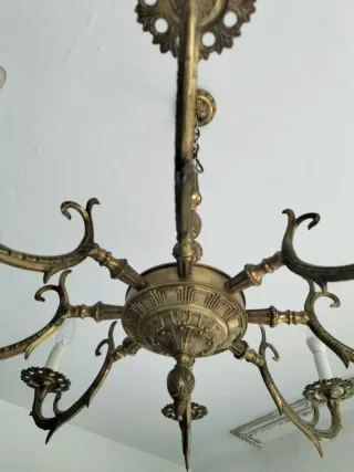 Lámpara de salón de bronce