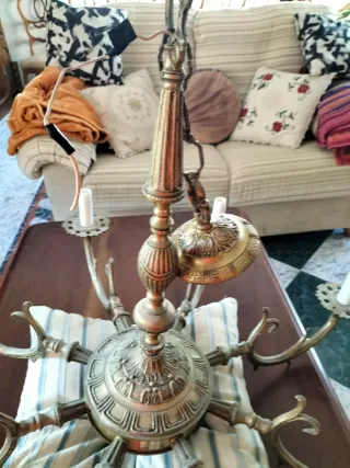 Lámpara de salón de bronce