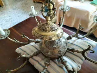 Lámpara de salón de bronce