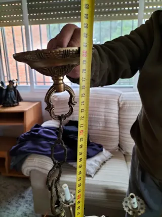 Lámpara de salón de bronce